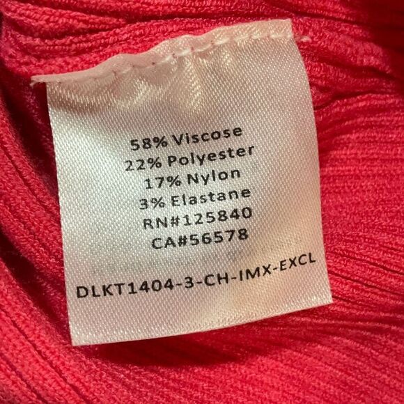 Intermix Pink Knitted Short Sleeve Cropped Top Size Small - Picture 5 of 5